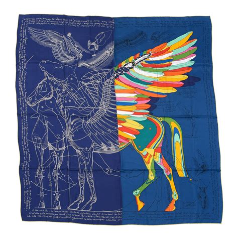 hermes pegase scarf|Le Pegase d'Hermès pleated scarf 140 .